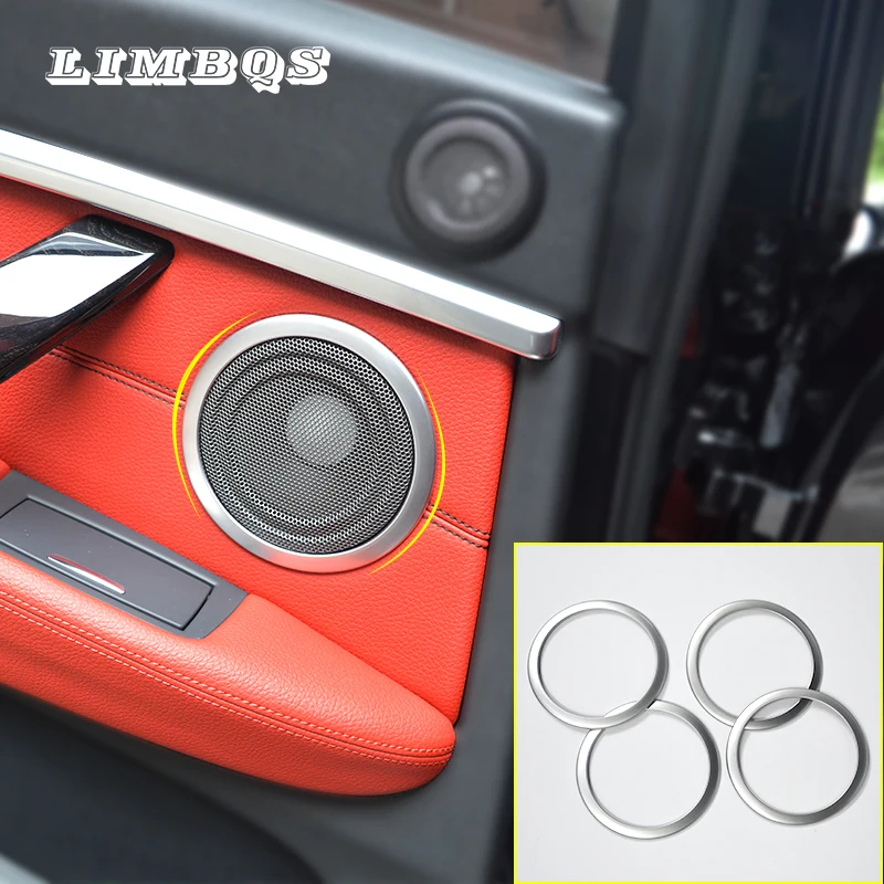

Wasp Car door car radio audio loud speaker trim ring Stickers For BMW LHD RHD 3 4 Series F30 F33 F36 2013-2019 Car Accessories