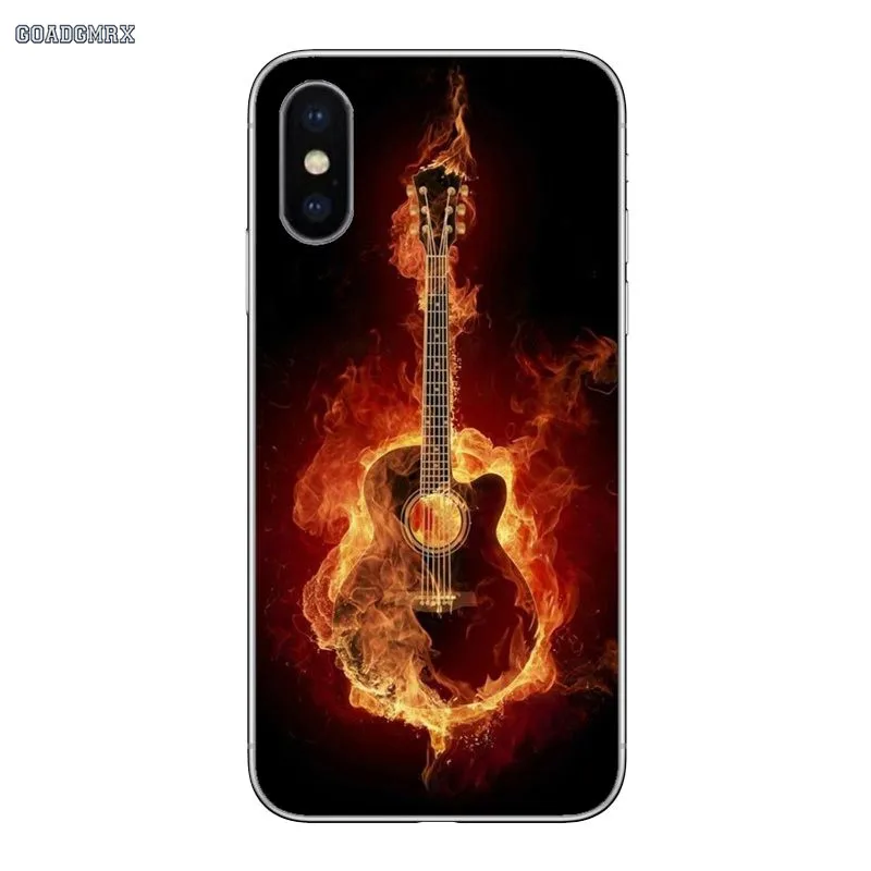 Phone Covers Water And Fire Guitar Art For Samsung Galaxy Alpha J1 J3 J5 J7 Prime 2016 J330 530 730 Note 2 3 4 5 8 9 Grand | Мобильные