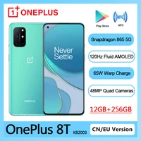 new oneplus 8t 8 t 5g global rom smartphone 120hz fluid amoled display snapdragon 865 65w warp charge one plus 8t mobile phone