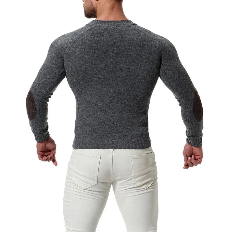 2019 взрывобезопасные модели Весна-Осень новинка мужской Однотонный свитер с