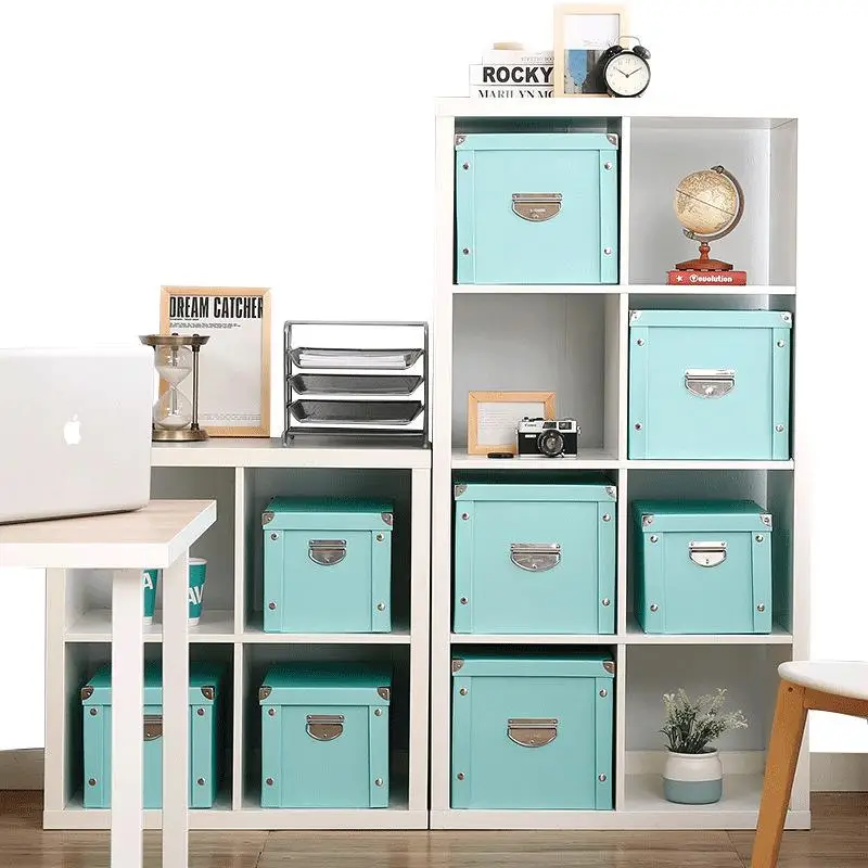

Foldable Extra Strong Waterproof Paper Storage Box Office Desktop Organizer Sundries Book Clothes Home Case Storage Organizer