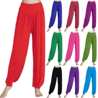 dance pants womens modal loose feet dancing wide legged leotards latin yoga practice long trousers soft modal home pants n24