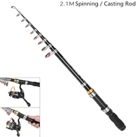 telescopic fishing rods 2 1m mini ultra short telescopic fishing rods glass fiber 10 section portable lure fishing pole
