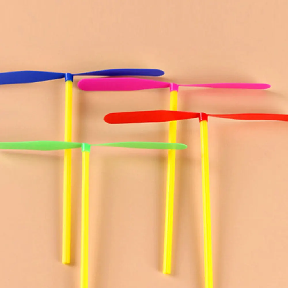 

50pcs Flying Toys Hand Spin Flying Dragonfly Toys Fun Outdoor Toys