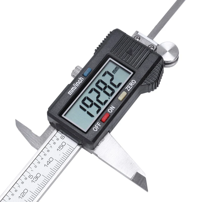 

Silver 6 "/ 150mm Digital Electronic King Foot Caliber Large LCD Screen Tool Minimeter