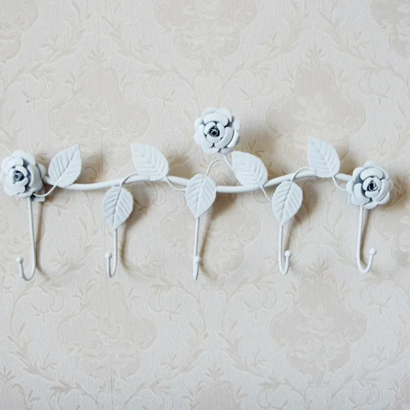 

European retro fitting room wall-mounted coat bag bag hook wrought iron wall creative home clothing store hanger WF5061358