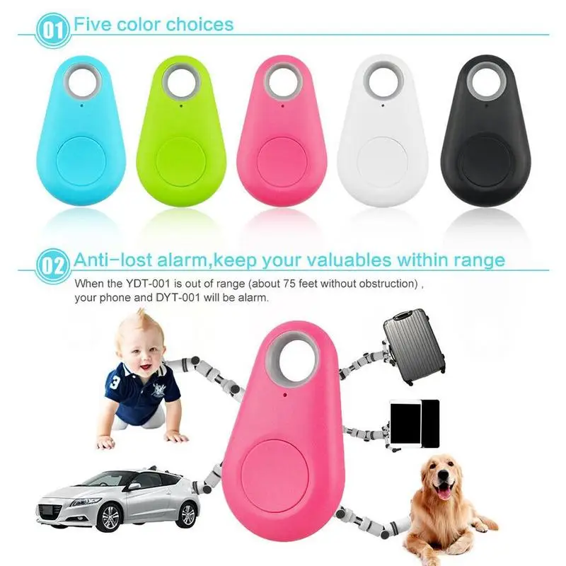 Умный GPS трекер для собак и домашних животных беспроводной Bluetooth с сигнализацией