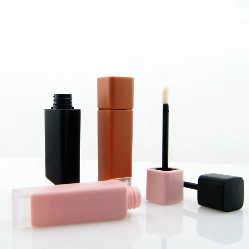 

100pcs 5ml Plastic Square Lip Gloss Tube Gradient Lip Gloss Tube Refillable Bottles DIY Empty Cosmetic Container