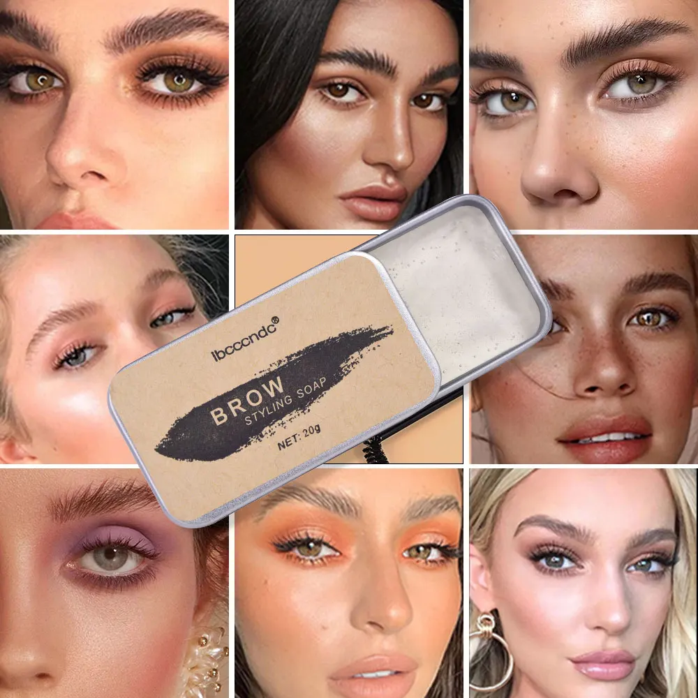 

3D Feathery Brow Styling Soap Lamination Setting Gel Waterproof Long Lasting Brows Tint Eyebrow Gel Pomade Kit Makeup Cosmetic