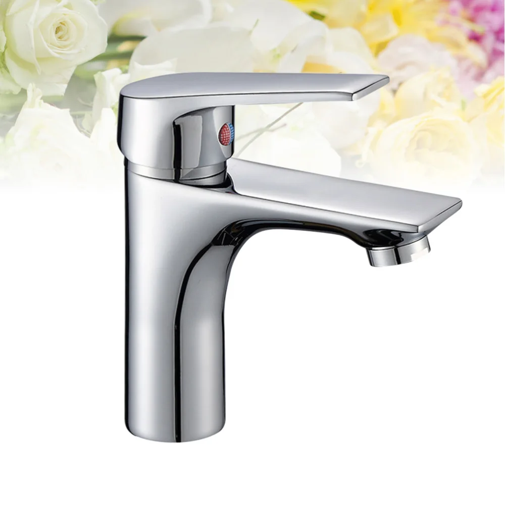 

Single-Handle Bathroom Hot and Cold Water Single Hole Bathroom Basin Water Tap(Without Hot and Cold Hose)