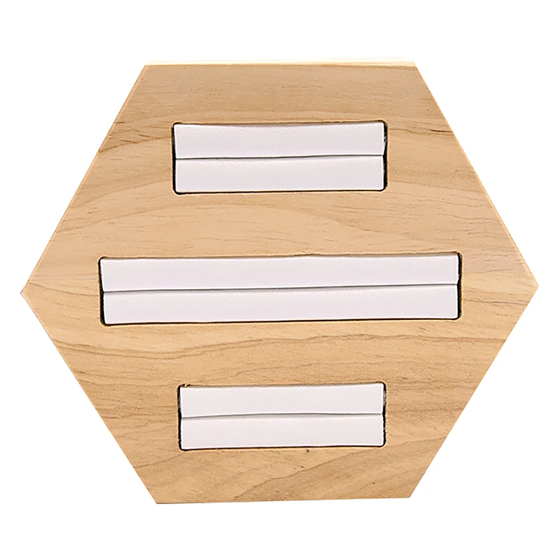 Деревянная подставка для хранения колец держатель ювелирных изделий органайзер