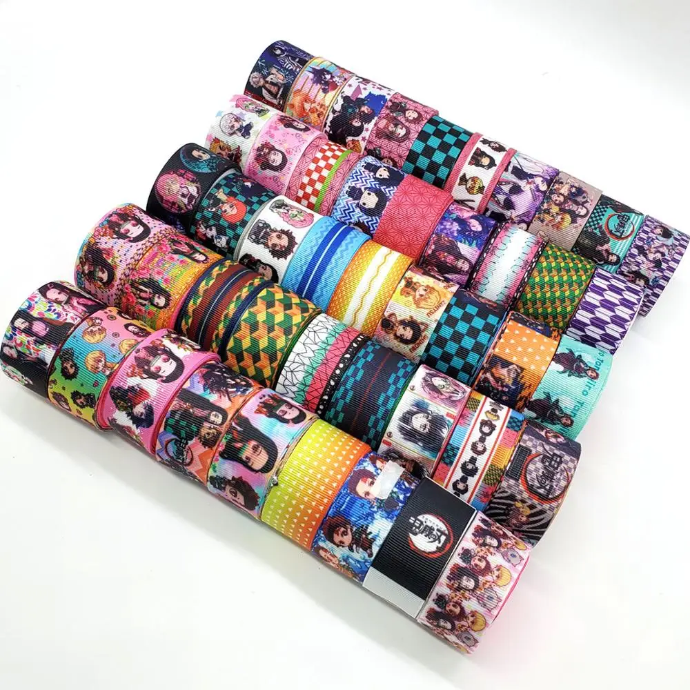 Бесплатная доставка 50 ярдов на размер мультяшная лента печатная корсажная