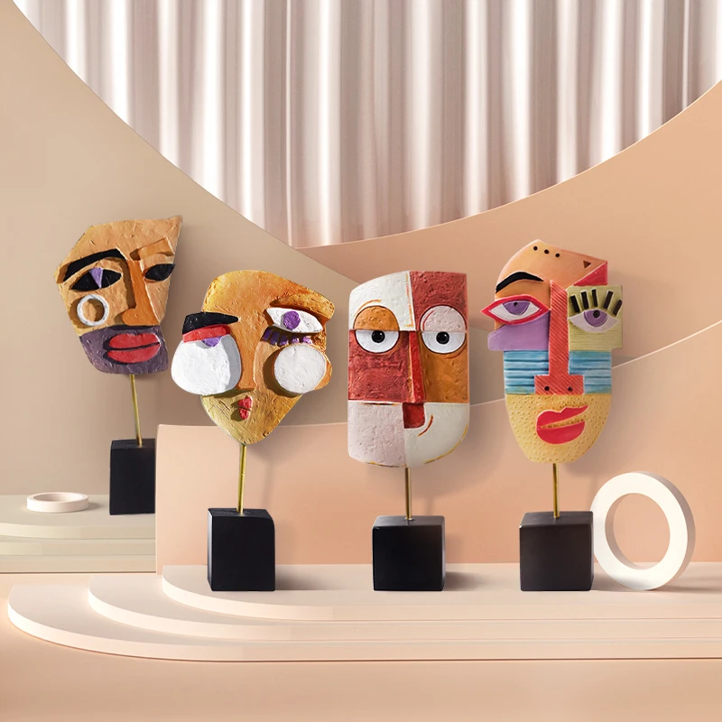 Современная скульптура из смолы абстрактные украшения для дома художественные