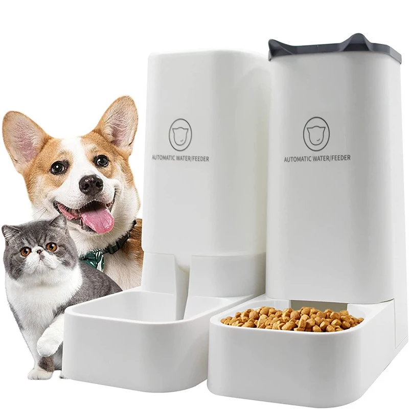 

3.8L Pet Dog Cat Automatic Feeder Detachable Large Capacity Dog Cat Water Dispenser Food Feeding Device For Pet Supply Cat Dog