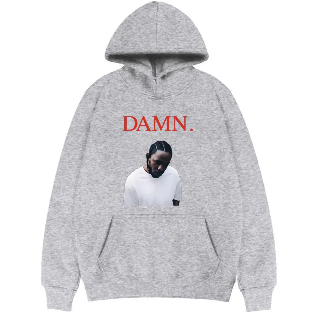 

US Rapper Kendrick Lamar Damn Print Hoodie Unisex Sweatshirt Fashion Clothing Oversized Tracksuit Men Women Hip Hop Punk Hoody