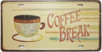 erlood coffee break metal tin sign tin signs vintage coffee wall coffee bar decorsize 12 x 6