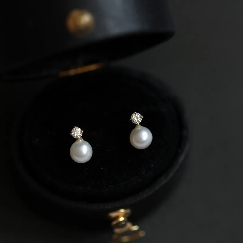 9K твердая Золотая капля жемчужная подвеска ювелирное изделие Минимальный