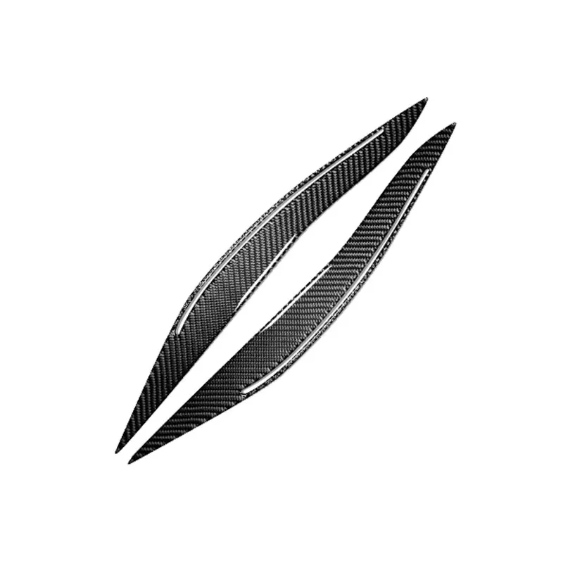 RRX углеродное волокно фары Брови Веки для BMW F10 5 серии 2010-2016 передняя фара отделка