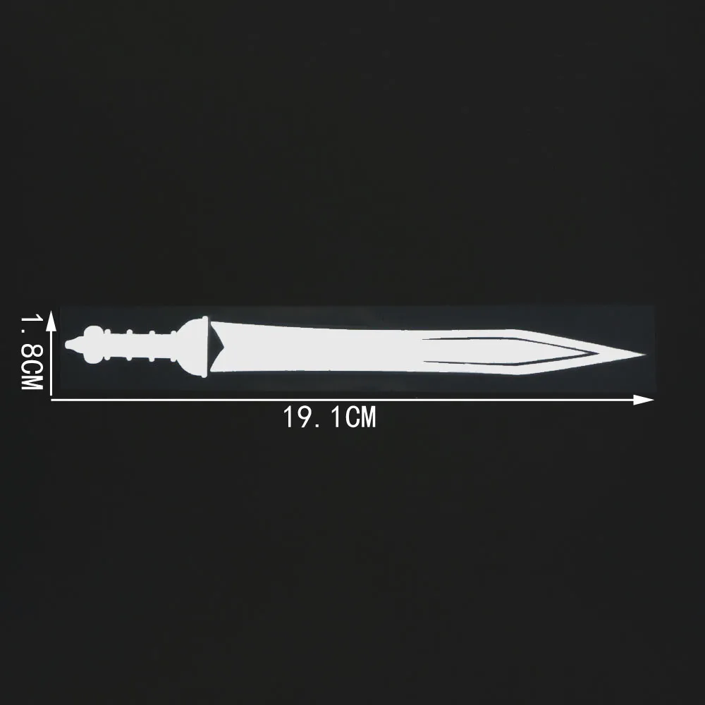 

19.1CM*1.8CM Weapon Car Sticker Sword Simple Pattern Decorative Vinyl Decal 1A-0438