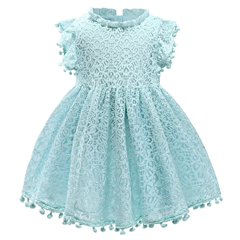Летние кружевные платья для девочек 2019 повседневные Детские свадебной вечеринки