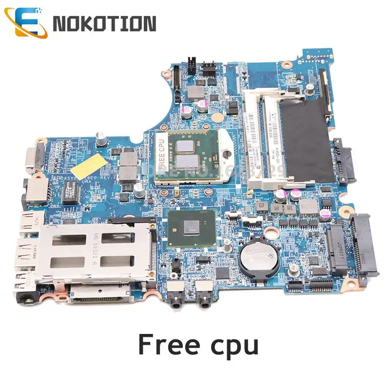 

Материнская плата NOKOTION 614524-001 599521-001, 599520-001, DASX6MB16E0 для HP Probook 4320S, материнская плата ноутбука HM55 DDR3, свободный процессор