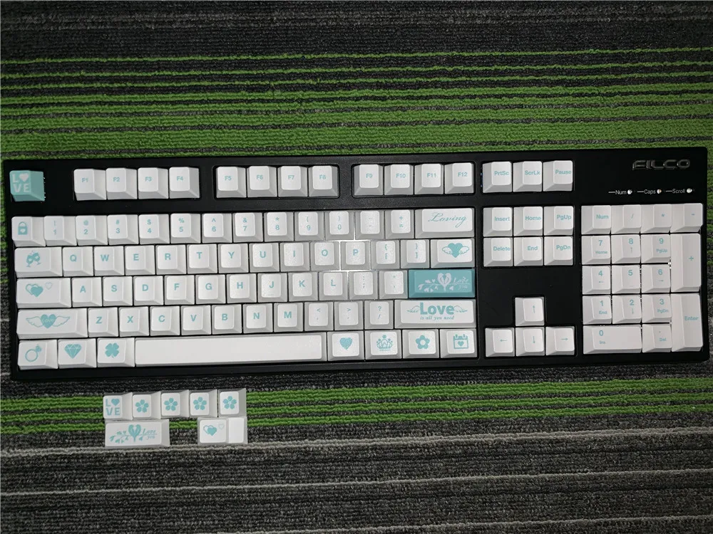 Любовь клавишные колпачки из ПБТ полный Наборы/краситель подкровать keycap/механическая клавиатура Pbt вишня профиль