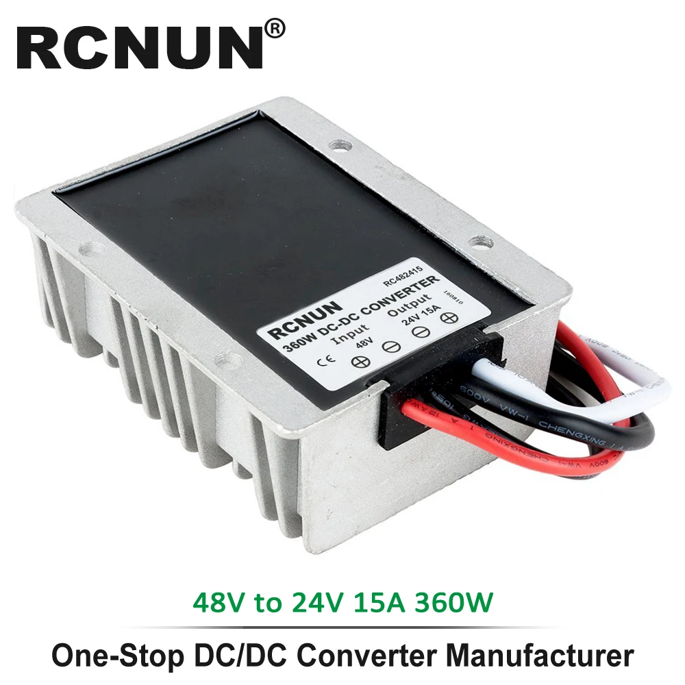 Высокая эффективность 48 V-24 V 15A 20A 30A DC-DC понижающий преобразователь надежный понижающий преобразователь напряжения постоянного тока 48 V-24 V Напряжение регулятор CE по ограничению на использование опасных материалов в производстве - Цвет: 48V to 24V 15A