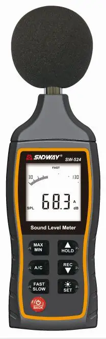 SNDWAY цифровой измеритель уровня звука с подсветкой шума точностью 30 130 дБ 1 5 ЖК