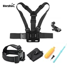 GloryStar для Gopro нагрудный ремень повязка на голову Плавающий поплавок крепление для Gopro Hero 9 8 7 6 5 4 3 + для xiaomi yi и sjcam sj4000 SJ5000