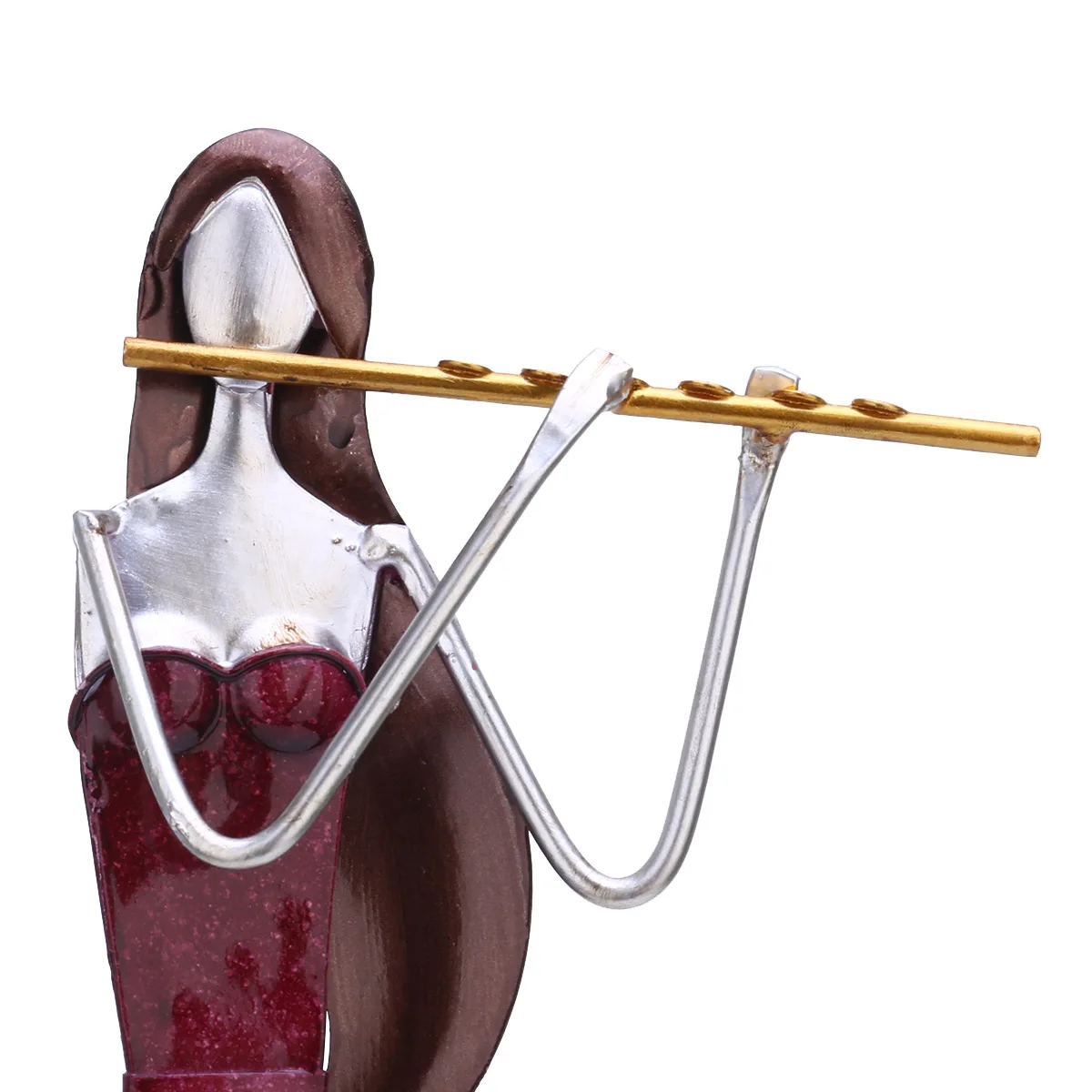 Tooarts Saxophone Player Ornament Iron Art Decor Handmade Craft Home and Desk Decoration Creative Modern Sculpture home decor | Дом и сад