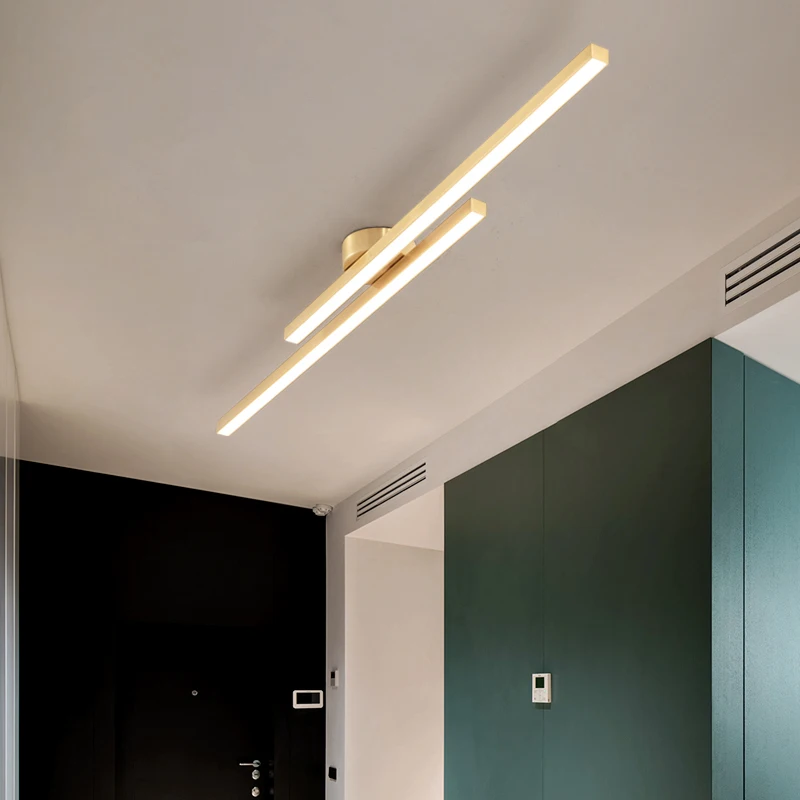 

Long Strip LED Ceiling Light Aisle Entrance Balcony Cloakroom Corridor Light Macaron Net Red Nordic Simple and Modern