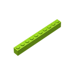 BuildMOC 6111 кирпич 1x10 для строительных блоков детали сделай сам развивающие