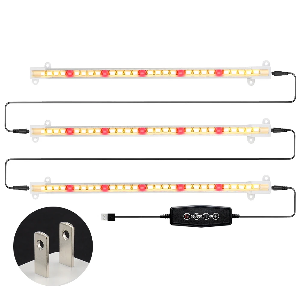 

5 Dimmable Level Agriculture Timing Flower Plant Growth Light For Indoor Accessories Easy Install Vegetable Farming Tool