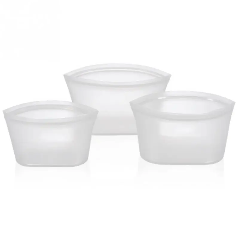 3PCS Bowl 10 шт. мешок для хранения на молнии большой/маленький Подогрев еды свежий Сейд кухонные аксессуары многоразовые замораживание - Цвет: 3PCS Bowl