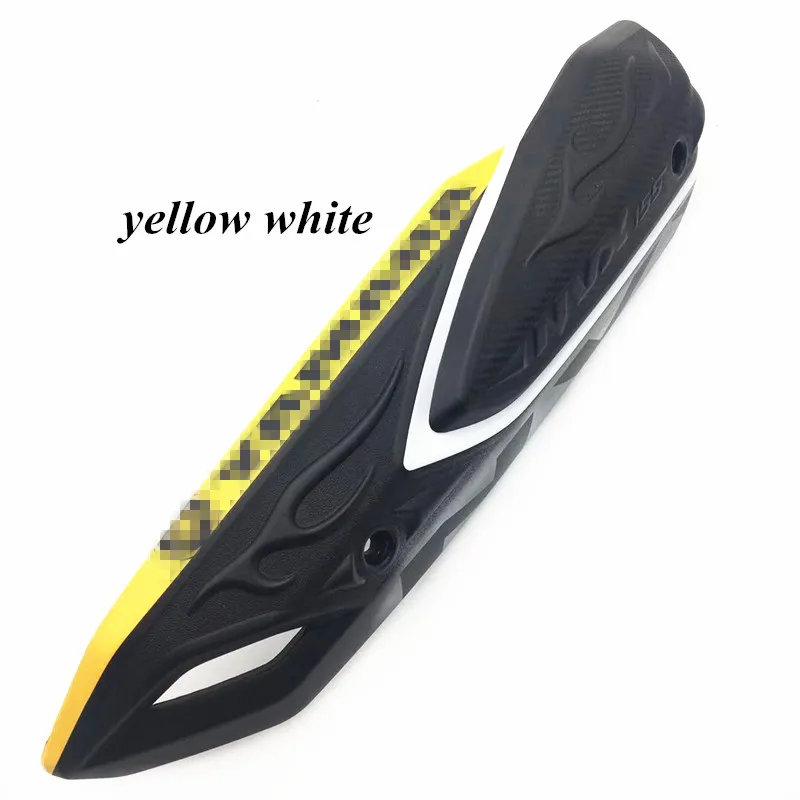 big yellow white Модифицированный мотоцикл NVX aerox выхлопной модифицированный глушитель труба крышка оболочки щит крышка для yamaha NVX155 DGR155 L155 - Цвет: big yellow white