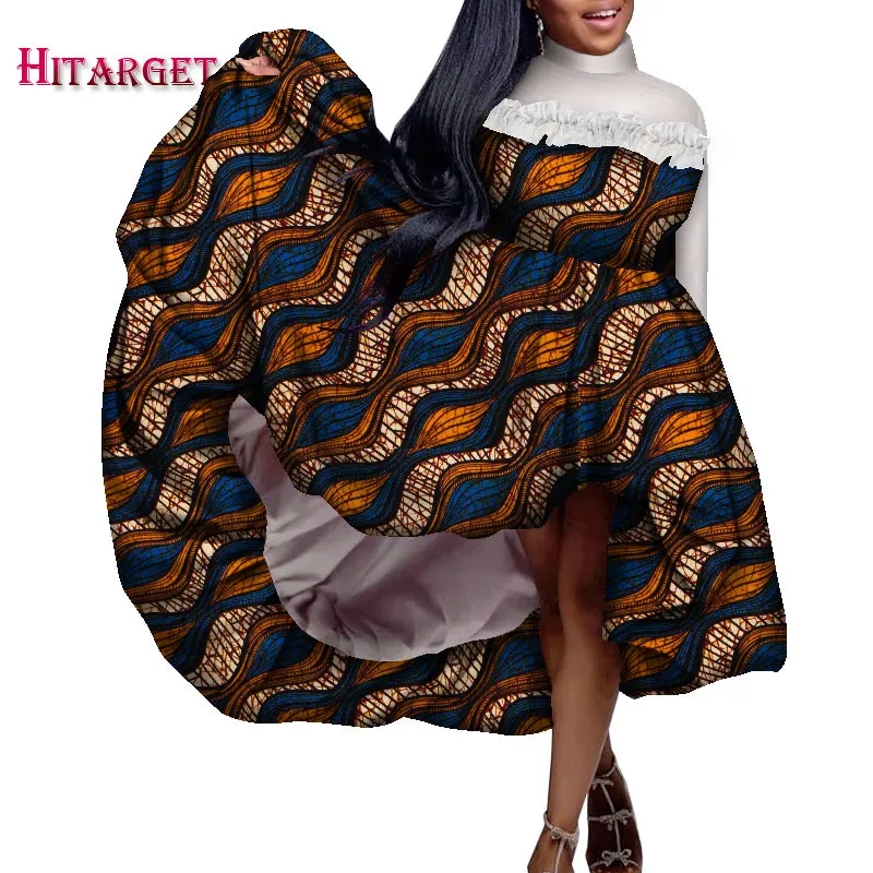 

2021 African Dresses for Women Dashiki Party/Causal Dress Sexy Lady Floor Length Dress Traditional African Woman Clothing WY051