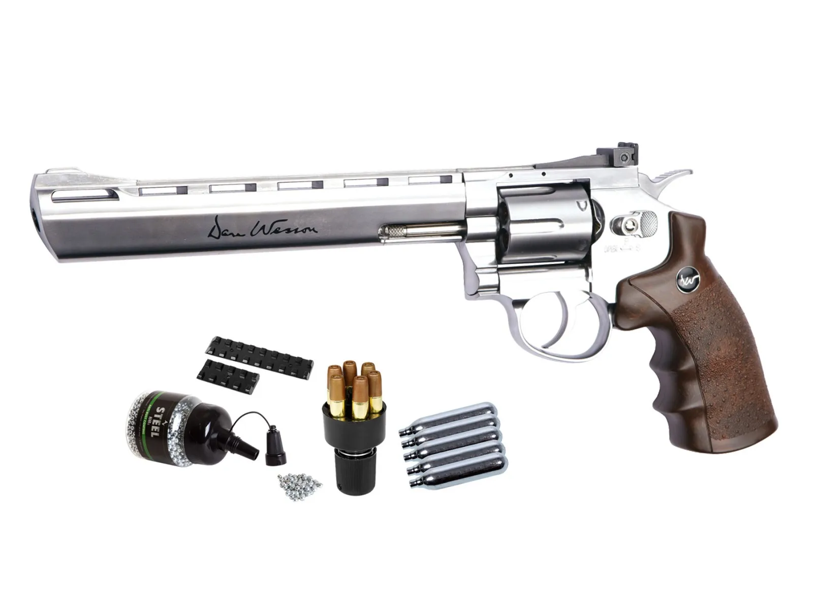 

Dan Wesson 8" CO2 BB Revolver Kit, Silver Metal Sign 20*30CM