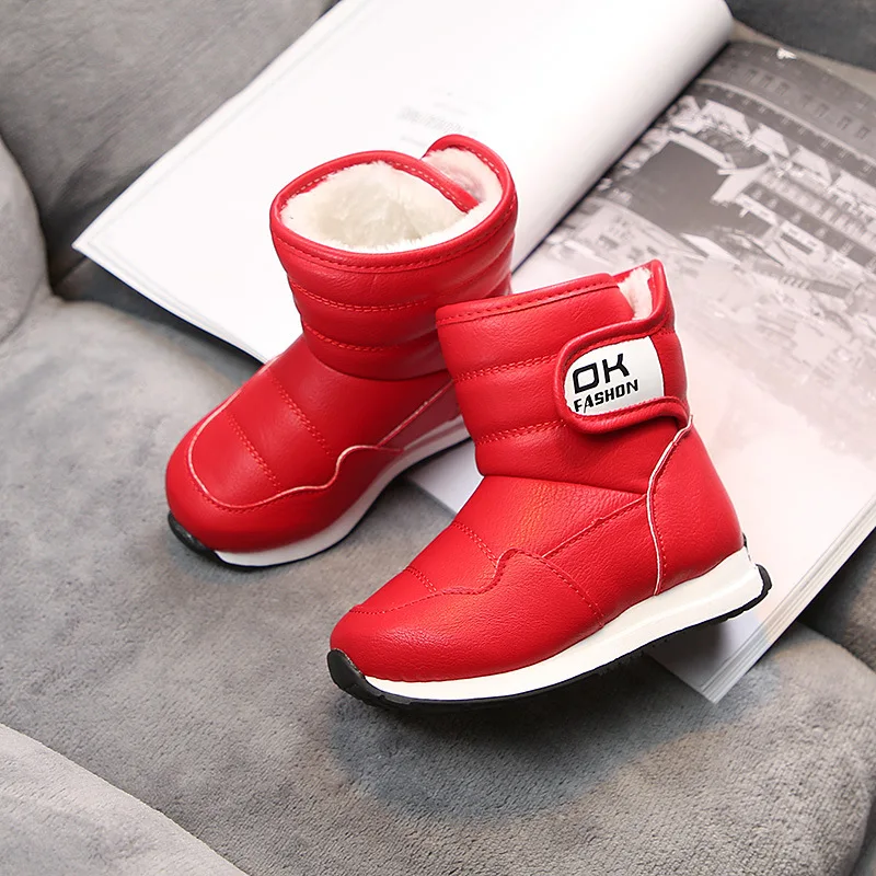 2019 новые детские зимние сапоги теплая шерстяная удобная детская обувь с