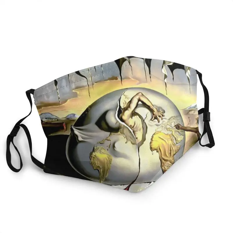 

Enfante Geopolitique Observante Salvador Dali Reusable Mouth Face Mask Adult Unisex Mask Anti Dust Protection Respirator Muffle