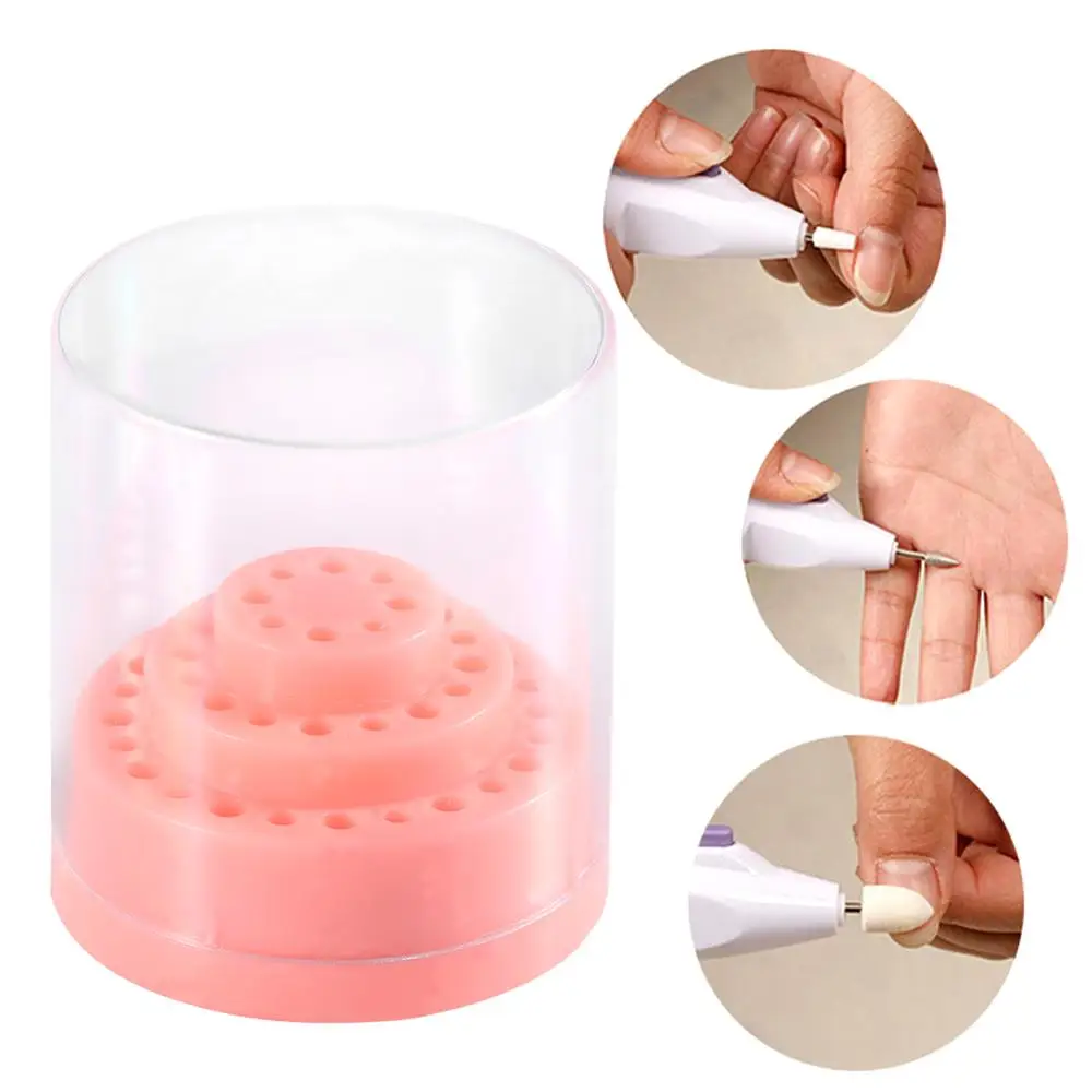 48 отверстий портативная дрель для дизайна ногтей шлифовальный бит витрина ящик