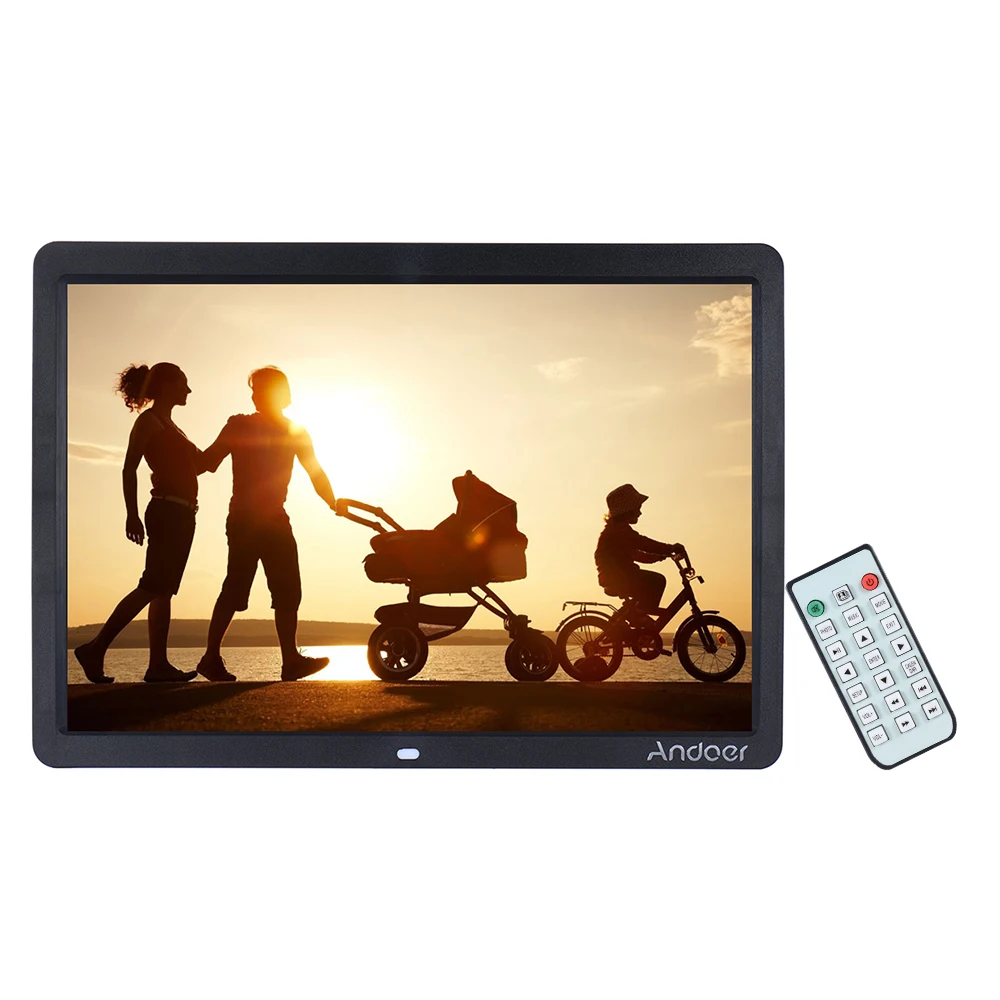 Andoer 15 &quotHD СВЕТОДИОДНАЯ цифровая фоторамка 1280*800 многофункциональный MP3 MP4