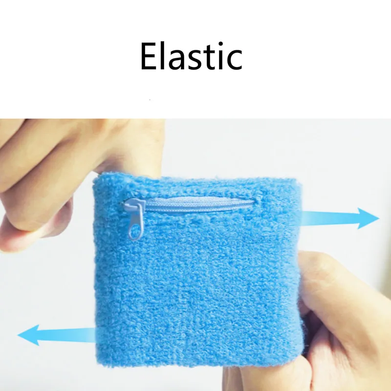 Спортивный Чехол Кошелек на запястье молнии с ремешком для бега путешествий