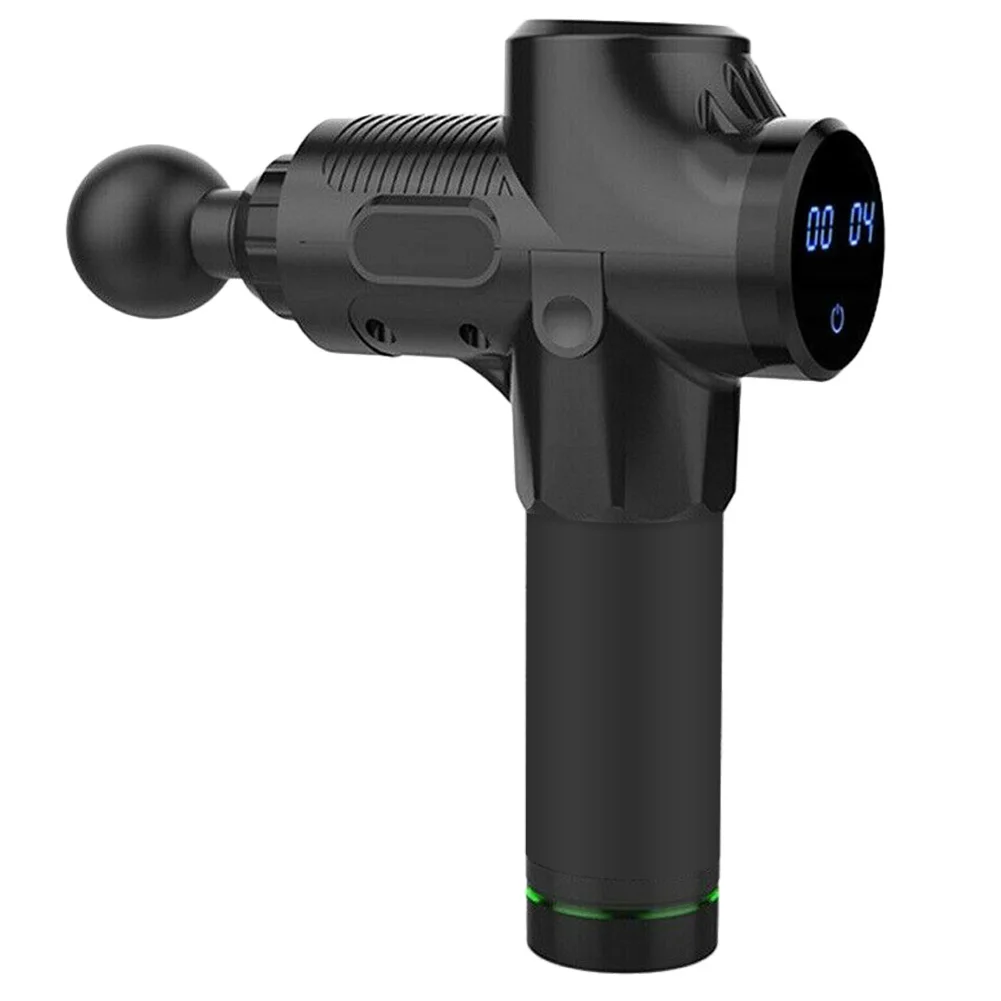 

Percussion Massage Guns Tool 4 Heads 30 Speeds Vibration Muscle Body Therapy Massager KSI999