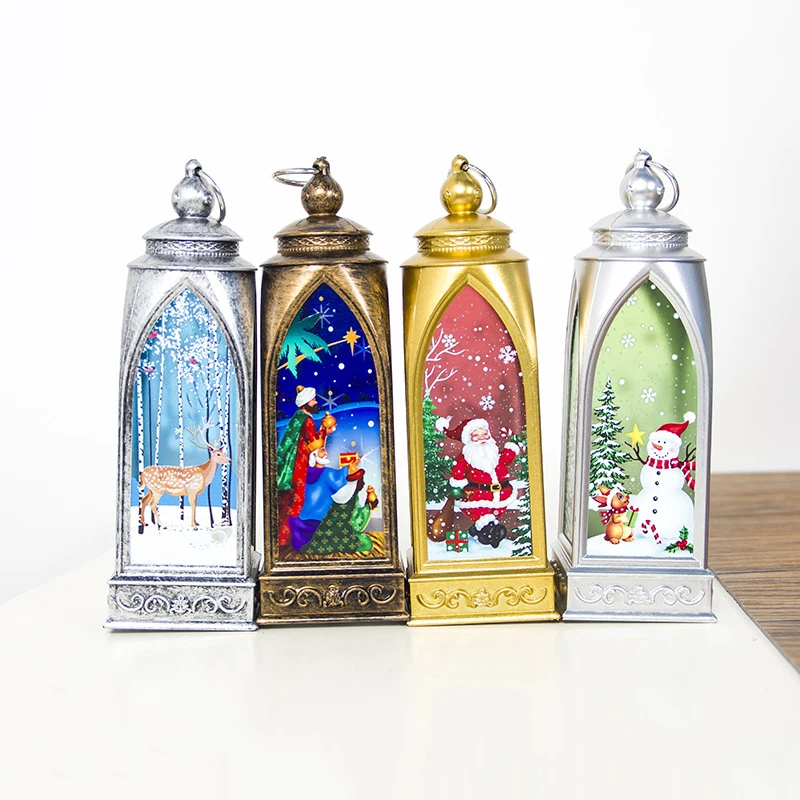 Рождественский небольшой ветряной свет арки лося снеговик легкий ветер