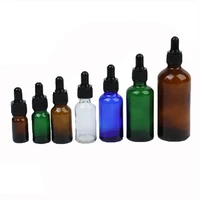 20pcs 5ml10ml15ml20ml30ml50ml empty amber dropper bottles glass essential oil liquid aromatherapy pipette perfume container