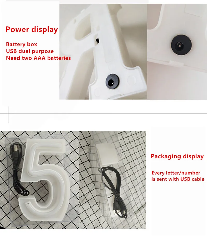 

DIY Letter Neon Sign Lights Personalized Word Custom Neon Lamp for Wedding Holiday Christmas Party Home Wall Decor Bar Light