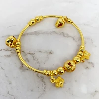 gold bangles for kids copper baby bracelets with ring dubai african coins bangles arabic jewelry