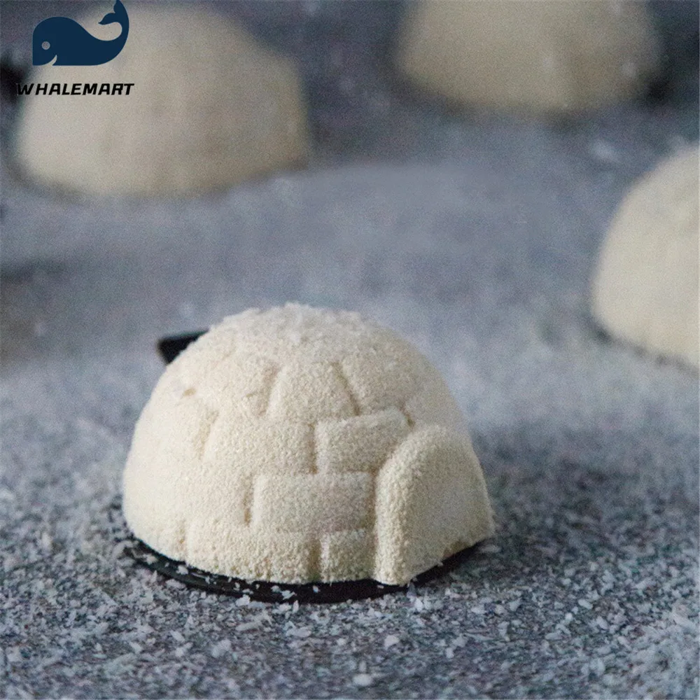 

3D 8 Hole Igloo Christmas Mould Holiday Gift Soap Making Mousse Cake Kitchen Baking Candle Handmade DIY Mould Tool