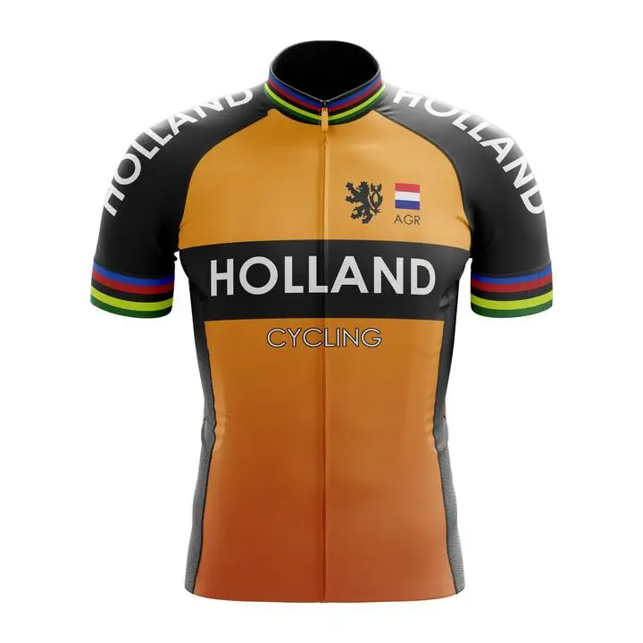 

Holland Cycling Jersey Unisex Long Sleeve Cycling Jersey Clothing Apparel Quick Dry Moisture Wicking Cycling Sports