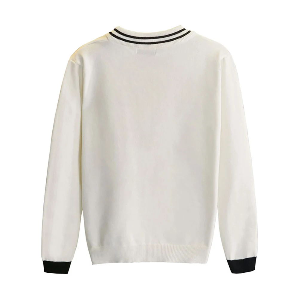 Кардиган DUYOU мужской с вышивкой дизайнерский свитер вязаная приталенная одежда